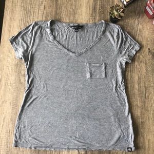 Rock & Republic Gray Pocket Tee